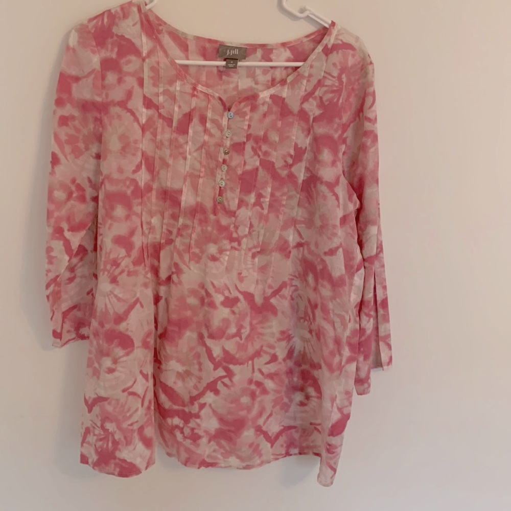 J Jill summer top Size Medium pink